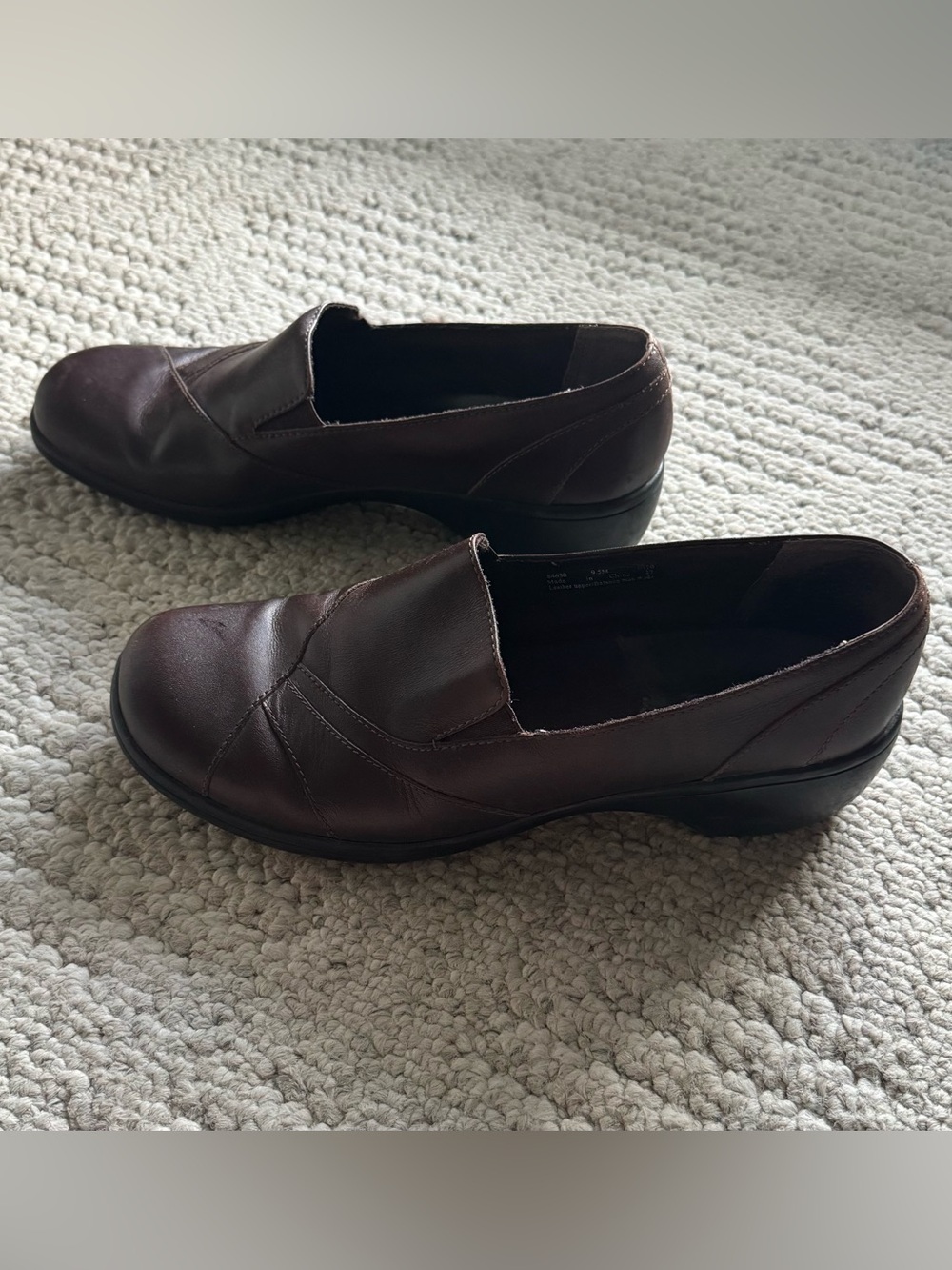 Clarks Brown Leather Low-heel